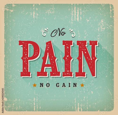 No Pain No Gain Retro