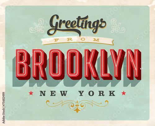 Retro Greetings from Brooklyn, New York