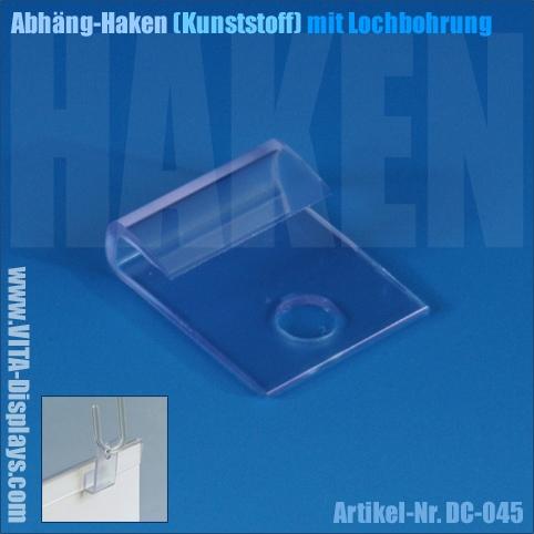 Abhäng-Haken (Clip) mit Lochbohrung