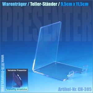 Warenträger als Tellerständer aus original PLEXIGLAS®