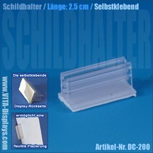 Schildhalter Grip 25x13mm (selbstklebend)