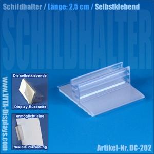 Schildhalter Grip 25x26mm (selbstklebend)