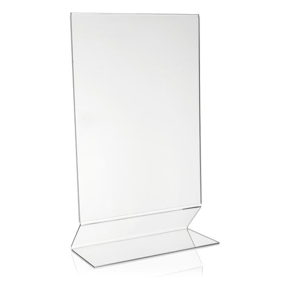 DIN A3 advertising stand / Z-stand (Z-foot) made from original PLEXIGLAS®.