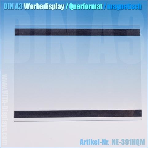 DIN A3 Werbe-Display / quer (magnetisch)