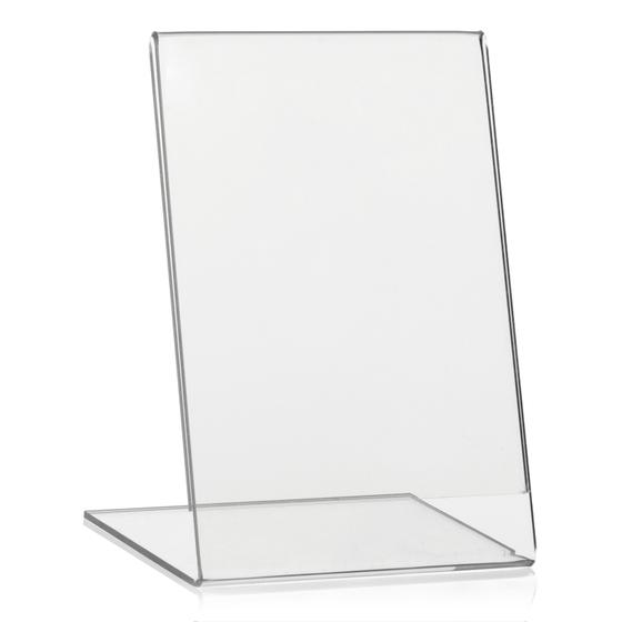 DIN A6 Werbeaufsteller / L-Ständer aus original PLEXIGLAS®