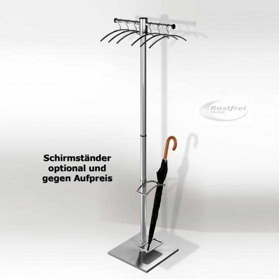 Garderobenständer G12E aus hochwertigem Edelstahl