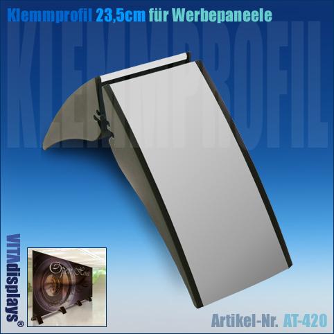 Alu-Klemmprofil für Werbeaufsteller (23,5 cm)