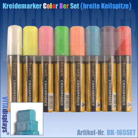 Kreidemarker / COLOR / breite Keilspitze