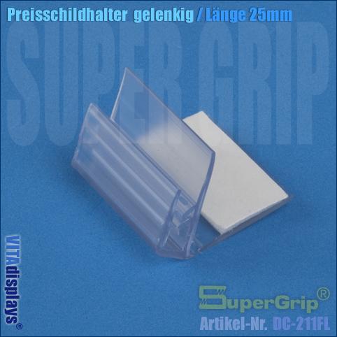 Preisschildhalter gelenkig / Länge: 25 mm