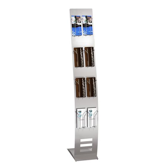 Brochure display BOW in DIN long format (8 trays)