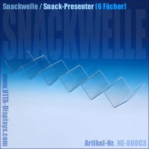 Snackwelle / Snack-Presenter aus PLEXIGLAS® (56,5 x 15,0 cm)