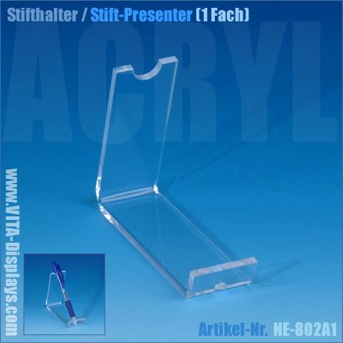 Stifthalter / Stift-Presenter aus PLEXIGLAS® (1 Fach)