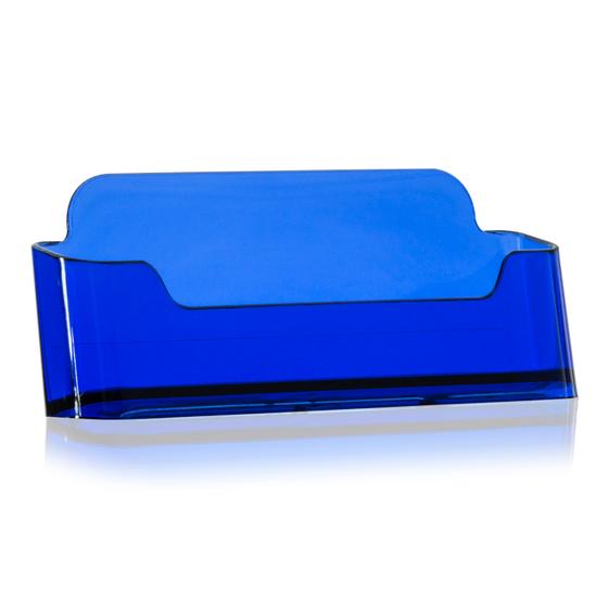 Business Card Holder / Business Card Stand in neon blue