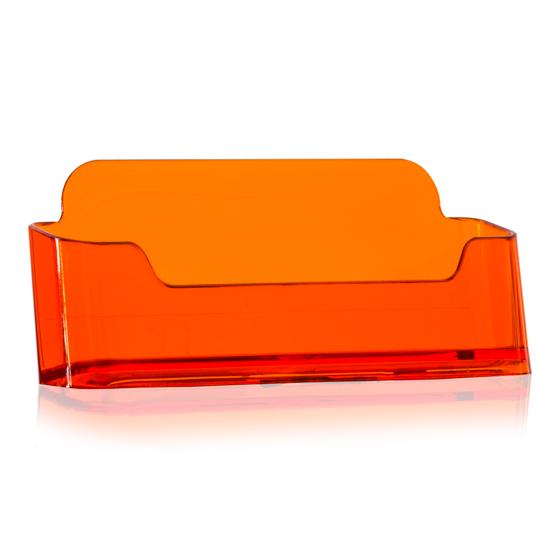 Business Card Holder / Business Card Stand in neon orange