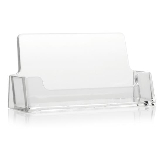 Business card holder in landscape format, transparent and stable business card holder, taymar® (BC93)