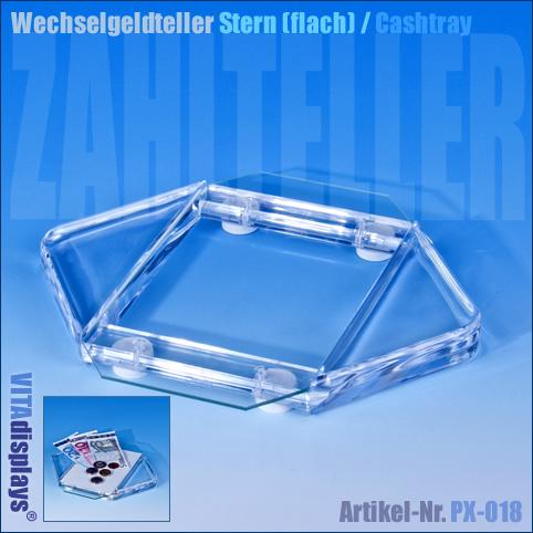 Wechselgeldteller STERN (flach)