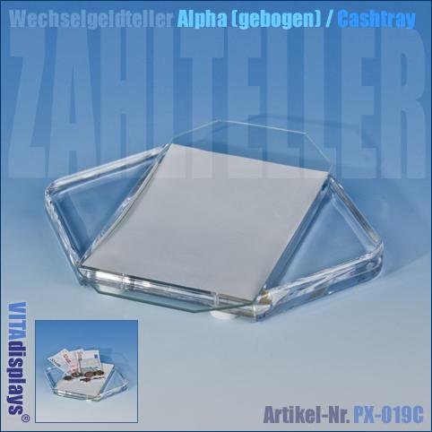 Wechselgeldteller ALPHA (gewölbt)