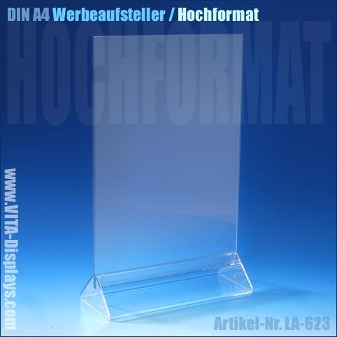 DIN A4 Werbeaufsteller / Hochformat