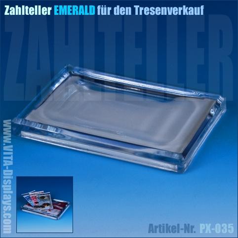 Zahlteller / Zahlschale EMERALD aus Glas