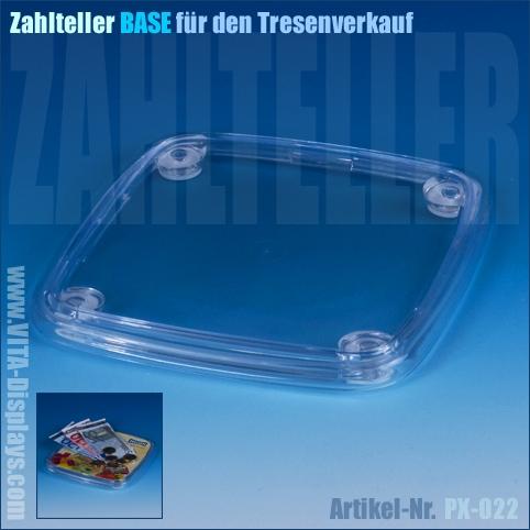 Zahl-Teller / Geldteller BASE aus Acryl